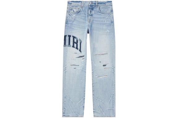AMIRI Varsity Logo Repair Straight Jean